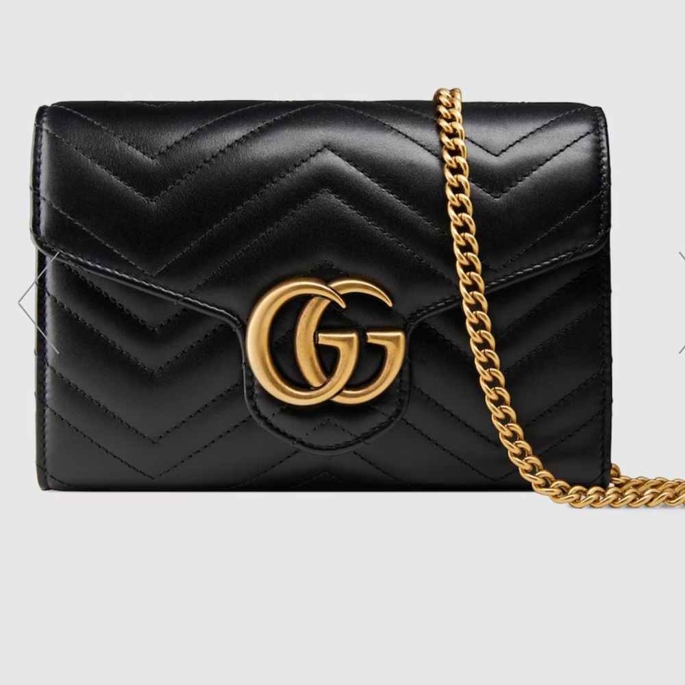 Gucci Marmont mini black leather bag